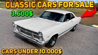 20 Magnificent Classic Cars Under $10,000 Available on Craigslist Marketplace! Perfect Cheap Cars!