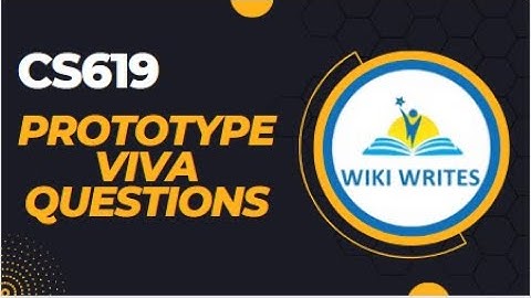 CS619 Viva Questions | CS619 Prototype Phase Viva Questions | VU CS619 Test Phase Viva | Wiki Writes