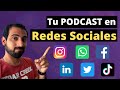 📱 Promocionar tu PODCAST en Redes Sociales