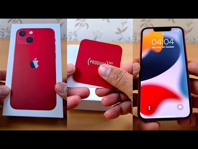 Apple iPhone 13 mini RED unboxing
