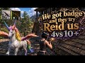 We got badge and they try Reid us 4vs10+ Last Island of survival #lios #ldrs