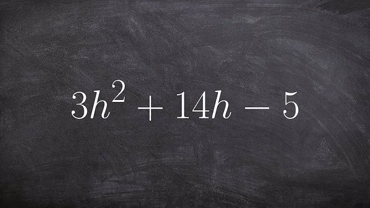 Learn how to factor using the box method