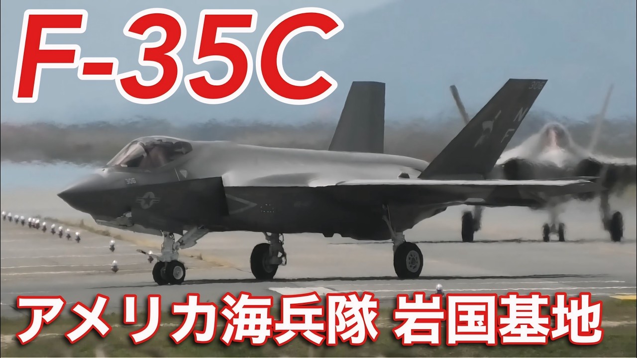 主翼が大きい！アメリカ海軍 F-35C戦闘機 VFA-147 Argonauts ローカル