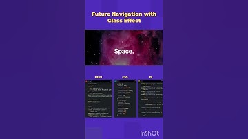 Future Navigation with Glass Effect.#coding #webdesign #python #webdevelopment