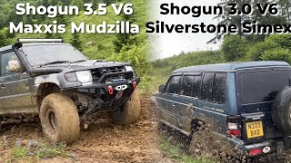 [OFFROAD VS] - 3.0 vs 3.5 L Mitsubishi Shogun V6 Mud Offroad #simex #maxxis #beasts