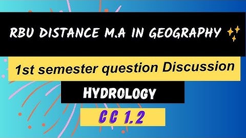 RBU distance pg Geography 1st semester question discussion 📄|easy or taff ?🤔