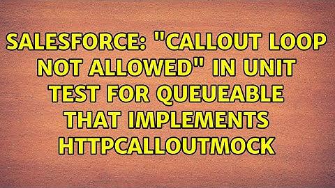 Salesforce: "Callout loop not allowed" in unit test for Queueable that implements HttpCalloutMock