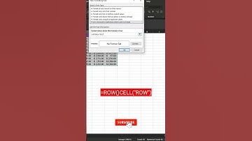 How To Highlight Selected Row in MS Excel - Conditional Format #exceltricks