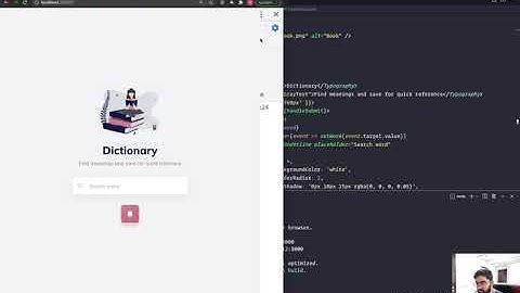 Dictionary Part 5 | React App | Home component state and logic