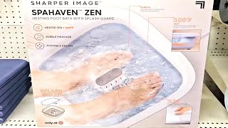 SHARPER IMAGE SPAHAVEN ZEN HEATING FOOT BATH SPLASH GUARD Shop with us at Target!!!