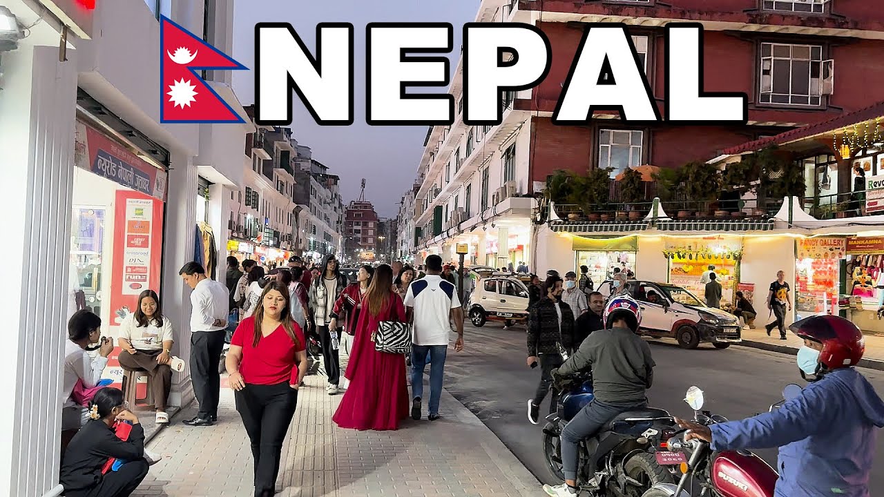 This is CityLife of 🇳🇵NEPAL 2025, Night Walk at Capital City KATHMANDU - Virtual Walk Tour