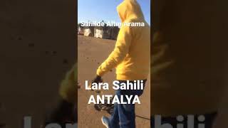 Dedektörle Altın Arama Lara Sahili Antalya Ör In