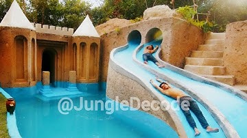 My Summer Holiday 155 Days Building 1M Dollars Water Slide Park into Underground Swimming Pool House