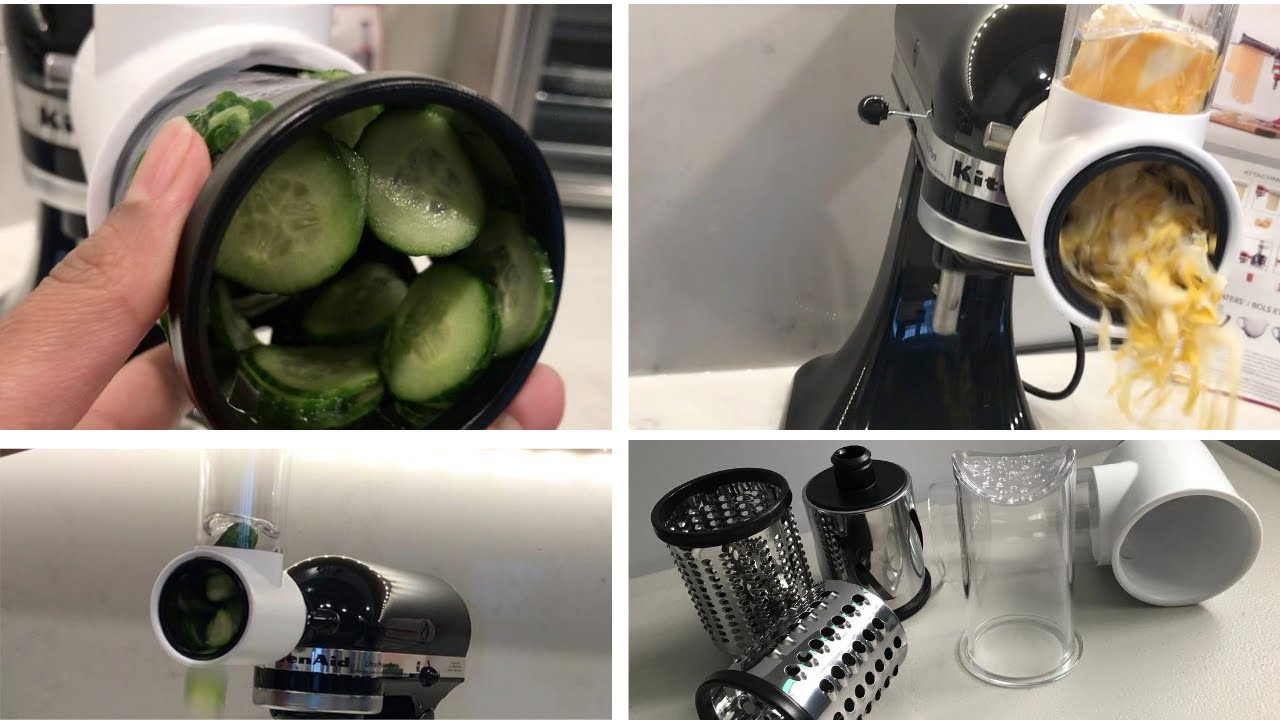 Food Grinder + Fresh Prep Slicer/Shredder Attachment Bundle