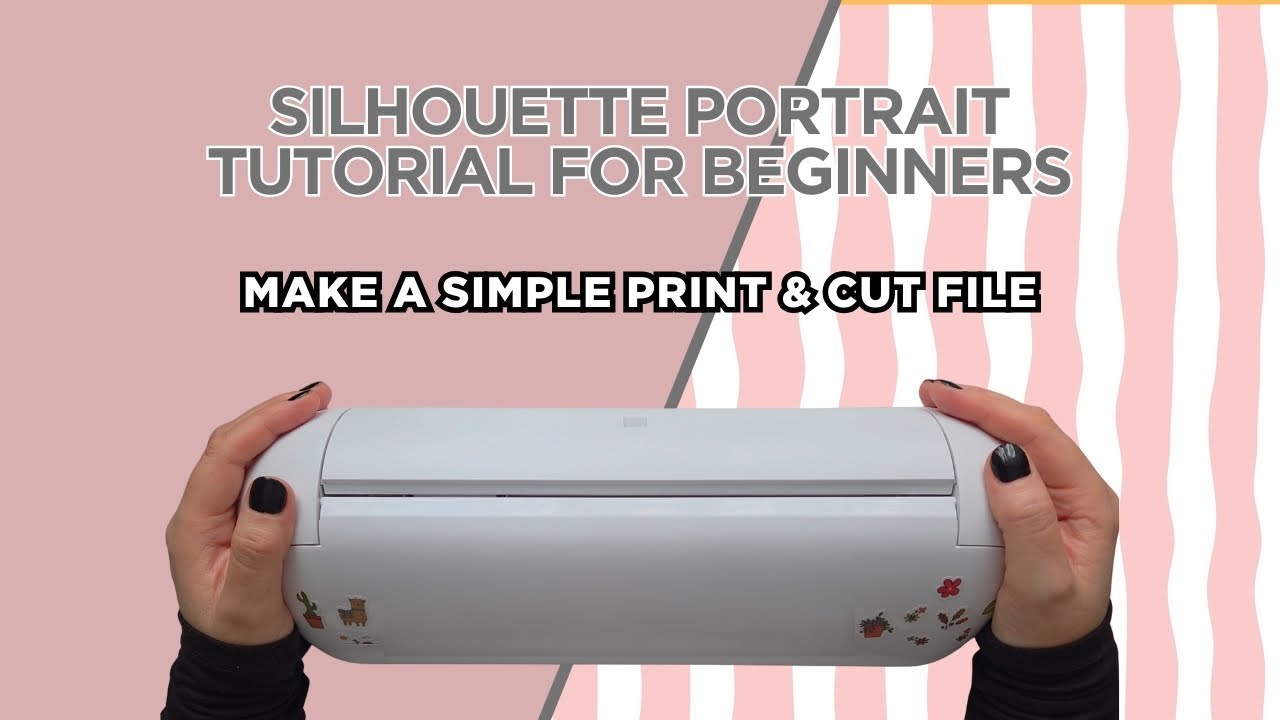 Silhouette Portrait cutting machine tutorial for absolute