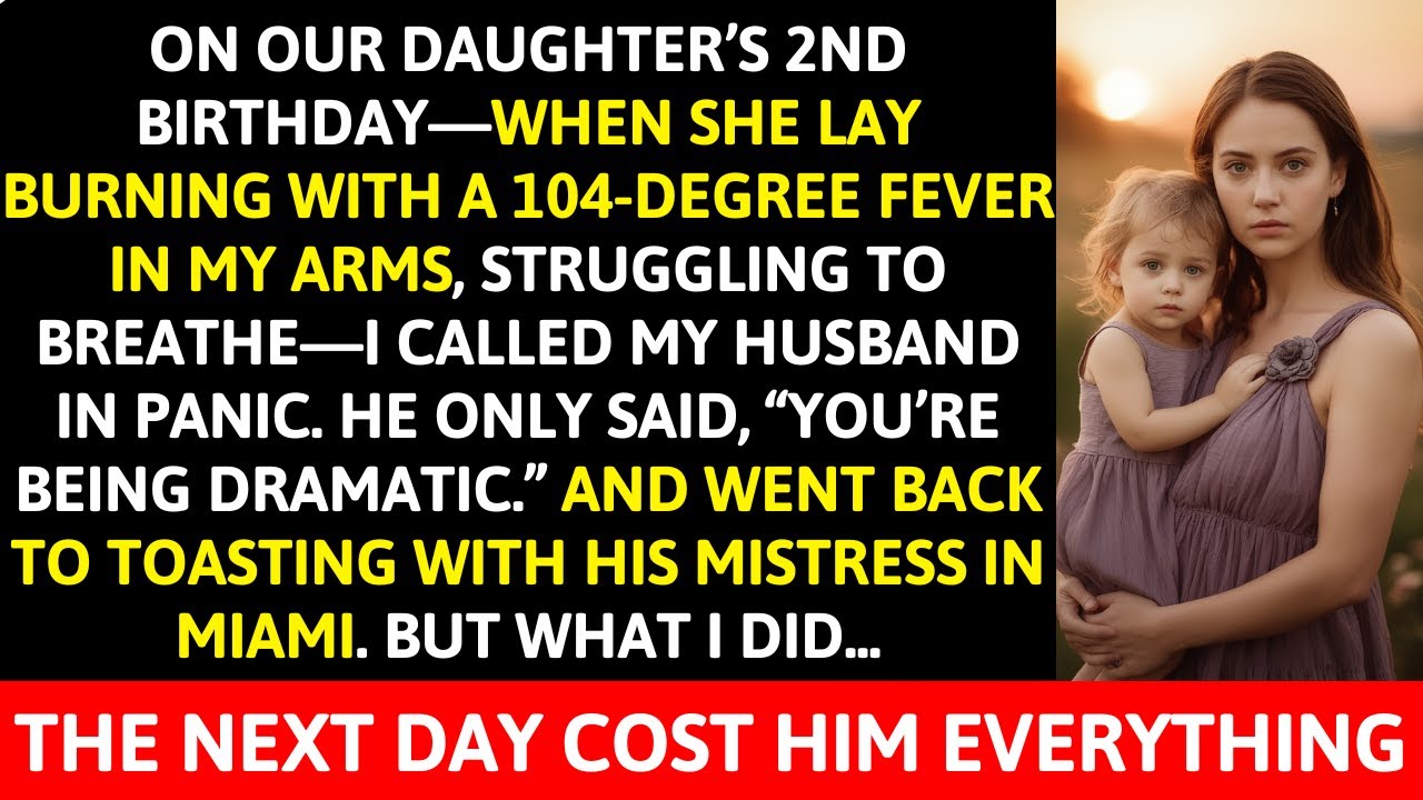 My Husband Went to a Party with His Mistress While I Rushed Our Daughter to the Hospital.