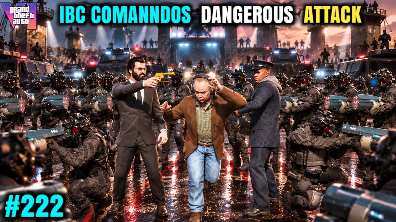 MICHAEL'S IBC COMMANDOS DANGEROUS ATTACK  | GTA V GAMEPLAY #222