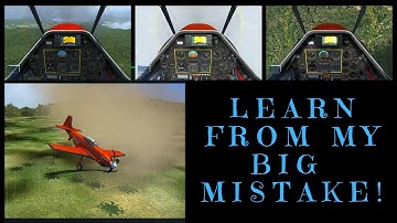 FSX - Spacial disorientation in zero visibility - pilot error crash