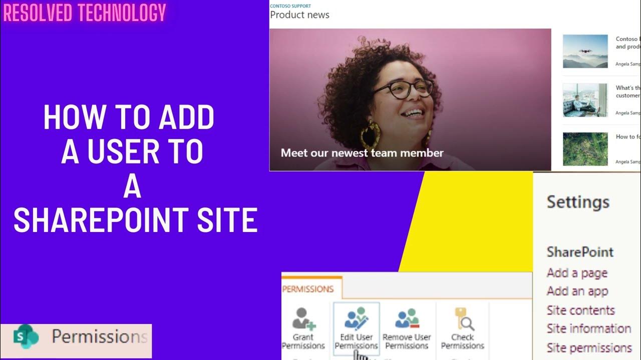 How to add a user to sharepoint online site youtube