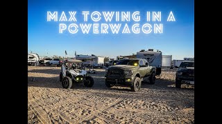 Max Towing with a 2022 Powerwagon Hemi 6.4 2500