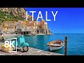 Italy 8K Ultra HD 🌊 Discover The Most Stunning Beaches, Amalfi Coast & Italian Riviera