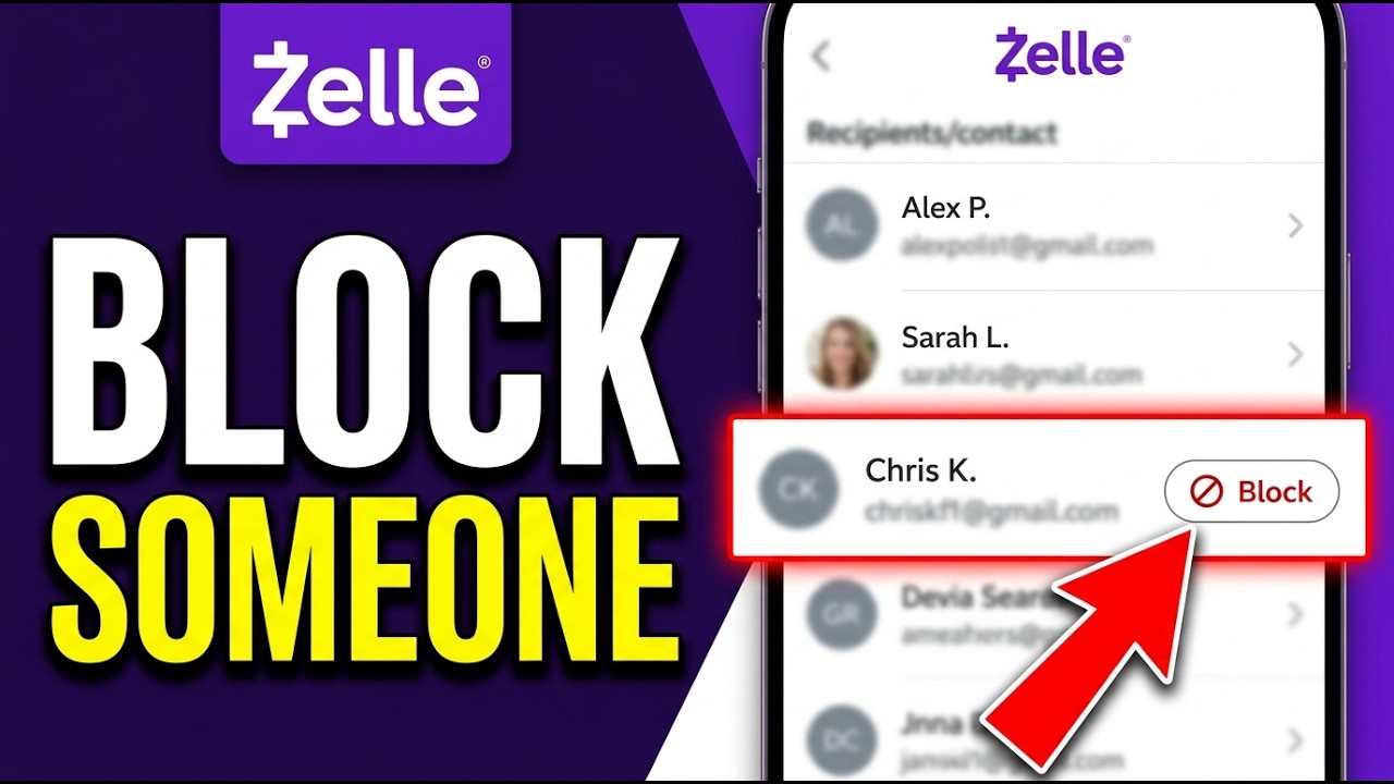 How to Block Someone on Zelle 2026 (Easy Guide) - YouTube