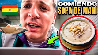 COMIENDO SOPA DE MANÍ EN LA PAZ BOLIVIA ?? ¡INCREÍBLE MERCADO! 