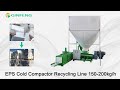Cfhcp400 eps cold compactor machinery 150200kgh  styrofoam equipment  qinfeng machine