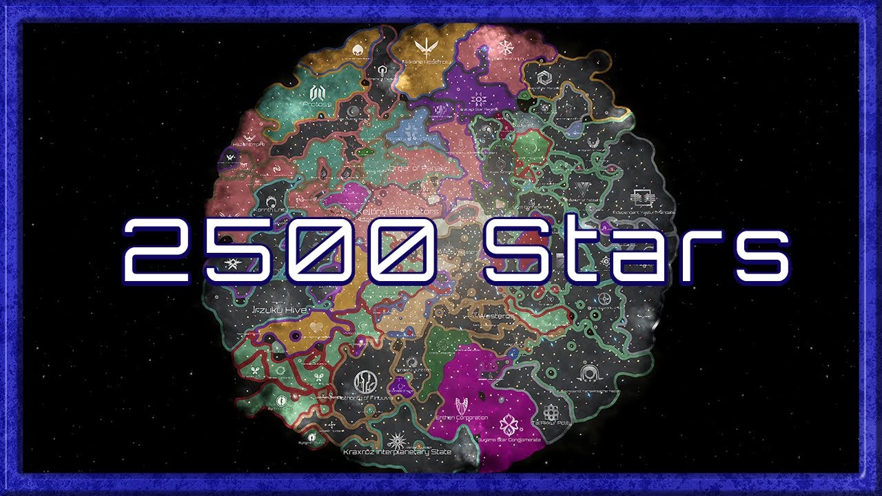 Stellaris: 2500 Star Galaxy Timelapse - YouTube