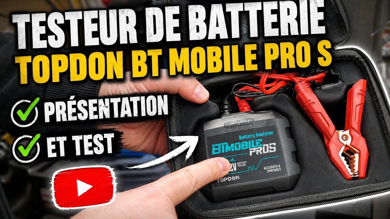 TOPDON BT300P12V 24V Testeur batterie voiture - Équipement auto