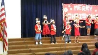 Malayna's class singing rudolph the red nose reindeer...
