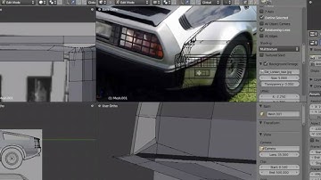 4 Modelling a Delorean in Blender 2.50: Back Details