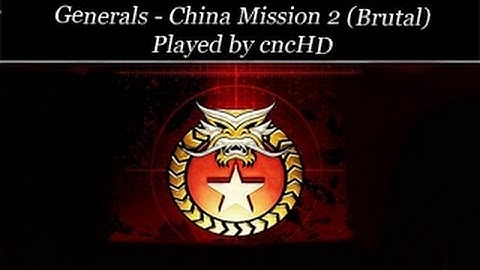 Generals Campaign - China Mission 2 (brutal)