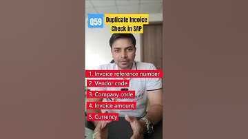 SAP FICO Interview Question | How Duplicate Invoice Check Works in SAP? #sapfico #interviewtips