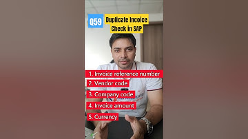 SAP FICO Interview Question | How Duplicate Invoice Check Works in SAP? #sapfico #interviewtips