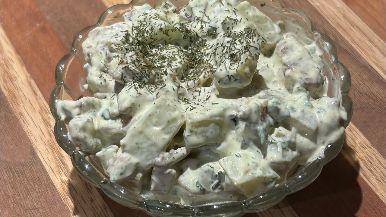 Fried Dill Potato Salad - fresh and delicious! 