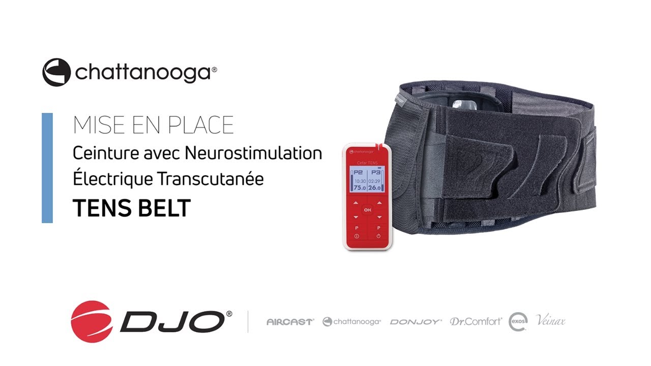 Ceinture lombaire TENS Belt Chattanooga - Mise en place
