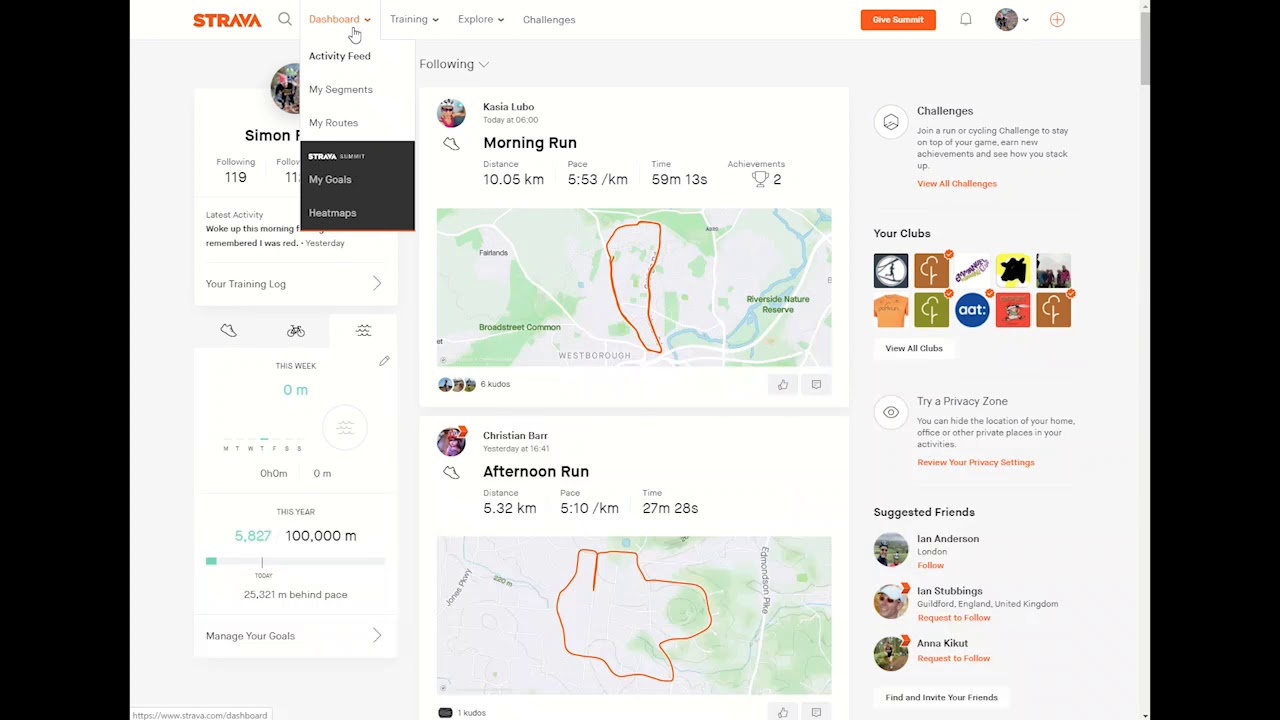 Create a new route on Strava and follow...