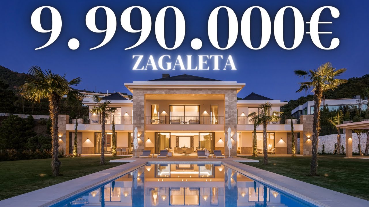 TOURING A €9.990.000 MEGA MANSION IN LA ZAGALETA, (Marbella Spain)