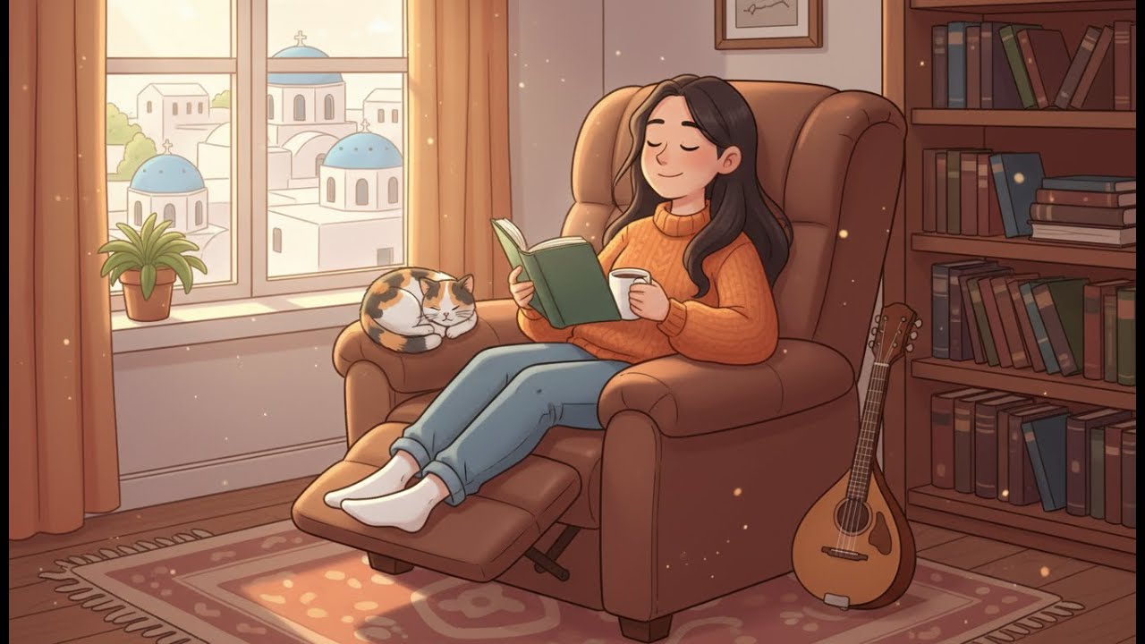 Acoustic Guitar Cafe Instrumental Golden Afternoon Mood for Reading, Relax and Gentle Focus