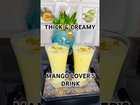 Easy Mango Milkshake at Home 🥭 🥭