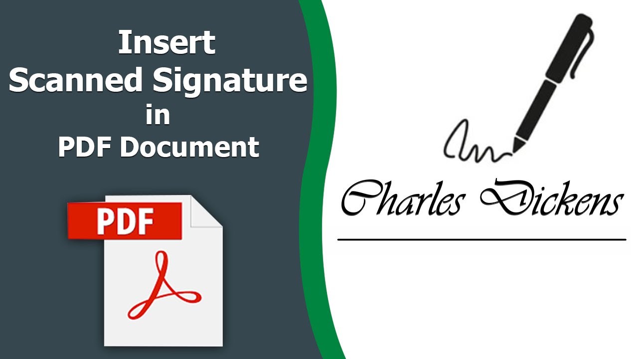 How To Insert A Scanned Signature In Pdf Using Adobe Acrobat Pro Dc