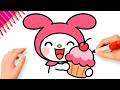 HOW TO DRAW MY MELODY EASY ????????