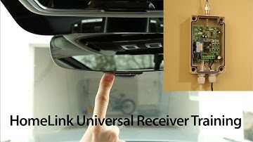 HomeLink Universal Receiver Training