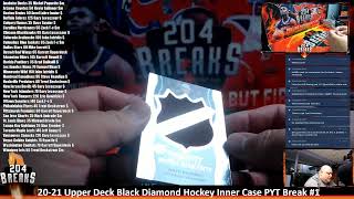 20-21 Upper Deck Black Diamond Hockey Inner Case PYT Break #1 [April 7 2021]