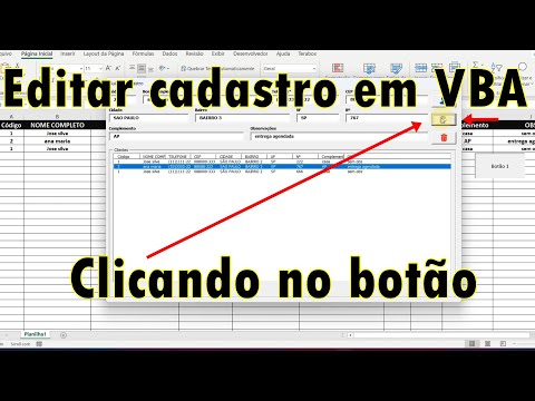 Como criar Botão VBA para editar cadastro em uma Listbox
