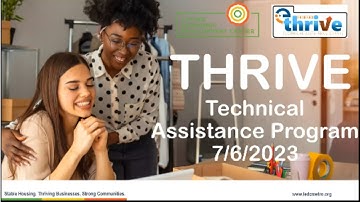 THRIVE RFP Technical Webinar for Consultants