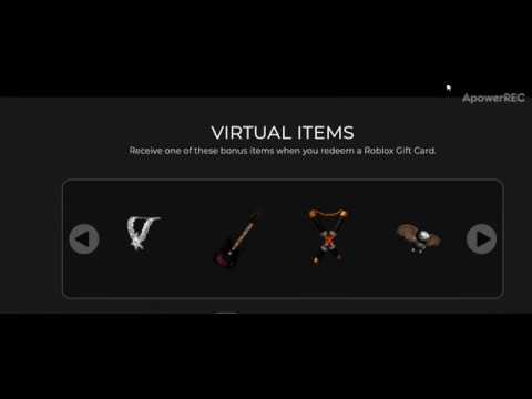 Roblox Robux Gift Card Event You Get Items From Redeeming Youtube - roblox cards special item