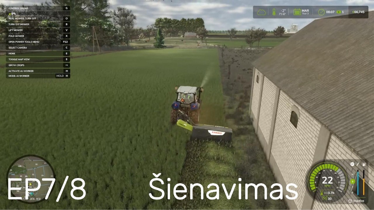 FS25 EP7/8 Šienavimas