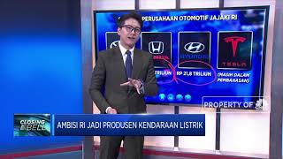 Ambisi RI Jadi Produsen Kendaraan Listrik